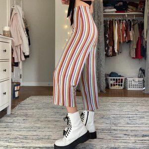 Urban Outfitters Cropped Striped Comfy Pants Small